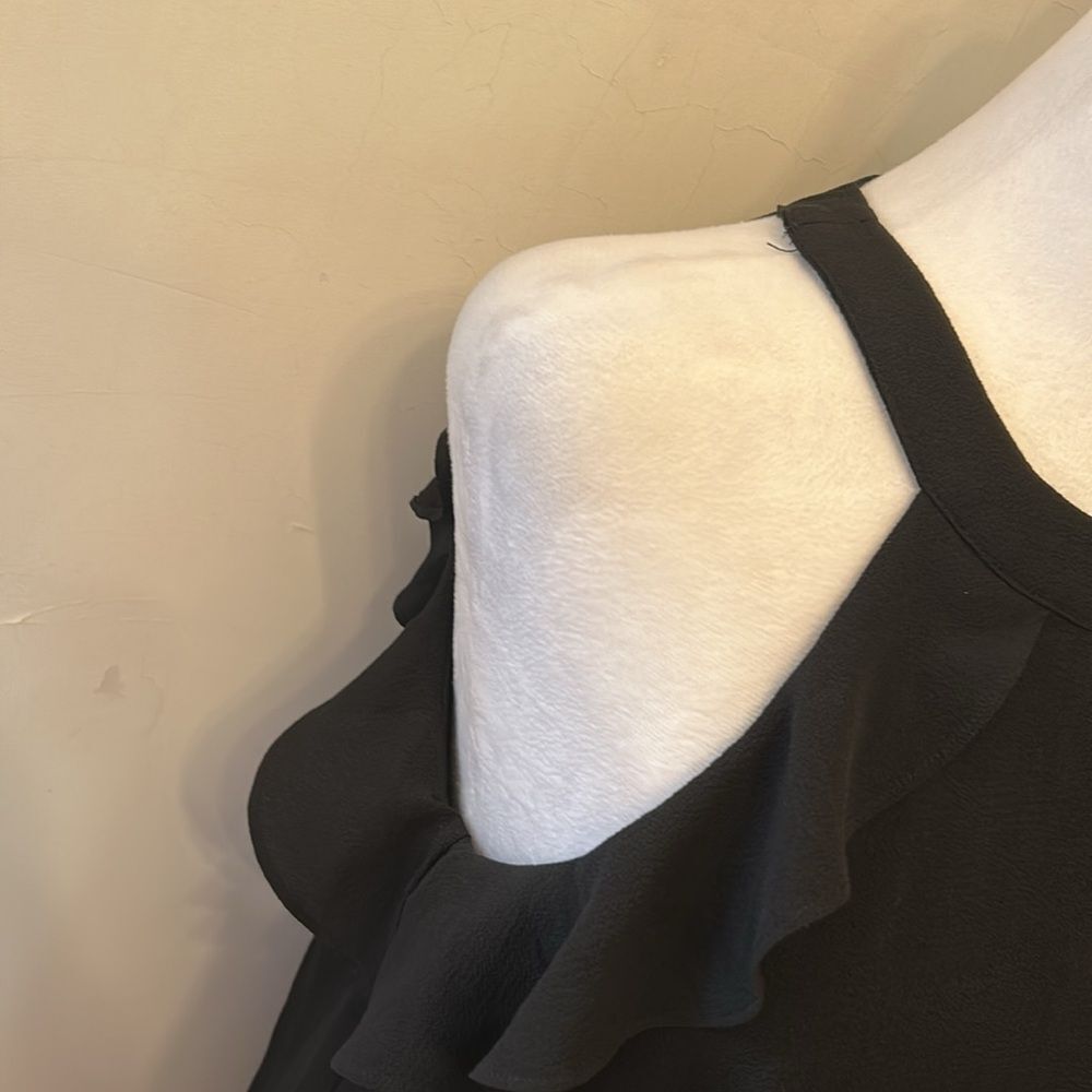 Altar'd State Black Ruffled Halter Size S EUC - Picture 3 of 9